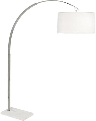 Robert Abbey Lighting Archer 2-Light Floor Lamp 66.375 Inches Tall-Polished Nickel Finish