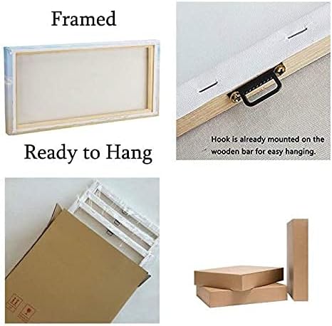 EPHANY Abstract beach canvas wall art Landscape Art - 1 Piece Canvas Wall Art, Beach Canvas Wall Art, Palm Tree On Beach,Sunset On Ocean,ocean beach picture,nature landscape (C-1pcs,20x40inchx1pcs)