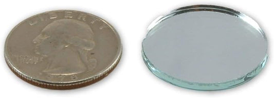 1 inch Small Mini Round Craft Mirrors Bulk 100 Pieces Mirror Mosaic Tiles