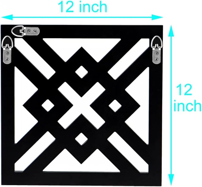 QMDECOR Decor Mirror Size 12x12 inches Square Mirrored Silver Wall Decorative Mirror with Beveled Edge Modern Fashionable Wall-Mounted Mirrors