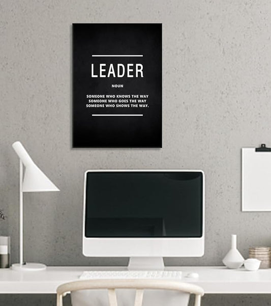 Yatsen Bridge Motivational Wall Art - Inspirational Leadership & Entrepreneur Quotes Canvas Prints for Living Room Office Wall Decor, Framed 28" W x 44" H