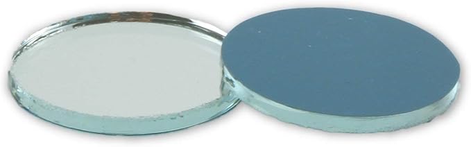 1 inch Small Mini Round Craft Mirrors Bulk 100 Pieces Mirror Mosaic Tiles