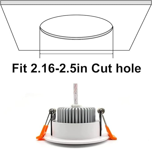 2 Inch LED Recessed Lighting, Dimmable Downlight 3W(35W Halogen Equivalent), CRI80, 4000K Natural White Ceiling Light with LED Driver (16 Pack)