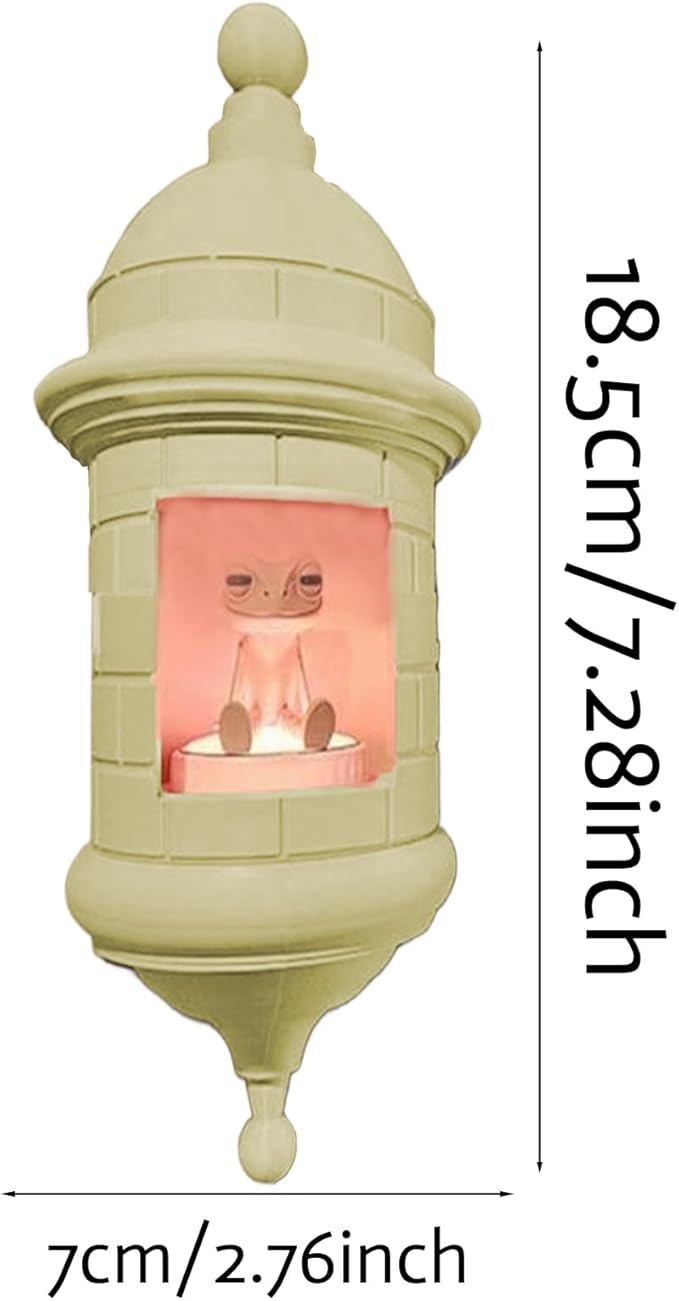 Puerto Rican Garita Wall Coqui Lamp - Multi-Color LED Night Light for Outdoor and Indoor Decor (Male)
