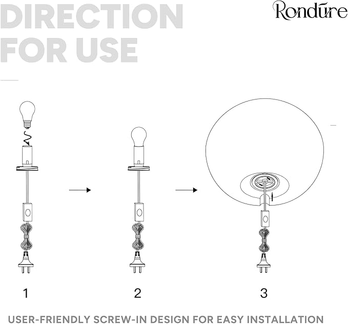 RONDURE 12.3" Modern Ceramic Table Lamp, Modern Bedside Lamps for Bedroom, Living Room and Nightstand, White Translucent Ceramic Shade, Warm Ambient Lighting, Corded, Bulb Included