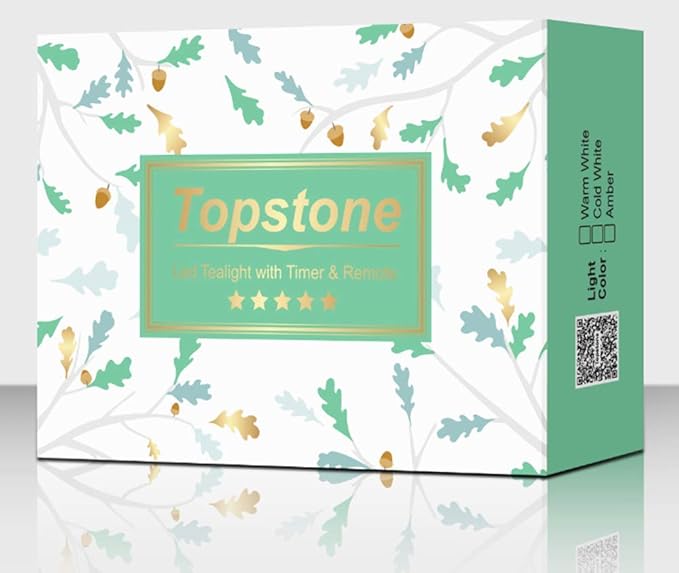 Topstone Flameless Candles with Remote Control,Battery Operated LED Candles with Timer & Dimmable Function, Realistic Wax Dripping Design, Perfect for Home Decor, Wedding, Christmas Decorations (24)