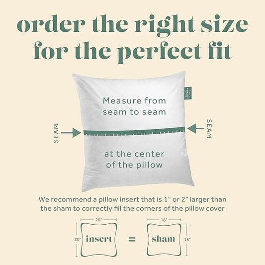 ComfyDown 14x20 Throw Pillow Insert, Down & Feather Fill, 100% Cotton Cover, Made in USA – Premium Soft Lumbar Decorative Pillow Form Sham Stuffer for Bed, Sofa & Couch