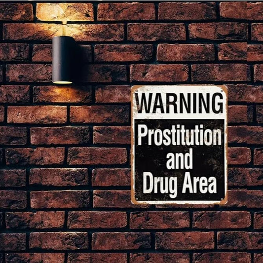 Vintage Crime Scene Sign 8x12 - Retro Police Warning Metal Plaque - Rustic Wall Decor for Movie Props, Man Cave, Bar & Garage - Waterproof Tin Sign