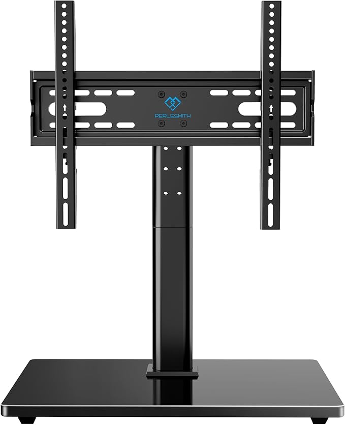 PERLESMITH Universal TV Stand Legs for 32-70 inch TVs, Table Top TV Stand up to 99 lbs, Height Adjustable Television TV Mount, Universal TV Base for Livingroom & Bedroom, VESA 400x400mm PSTVS04-N2