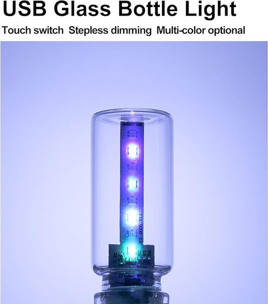 Touch Control Retro USB Night Light, Touch Adjustment Lights,Plug in USB Auto Night Light, Mini LED Bulb for Car, Camping, Gift, Party, Holiday Decoration, Bedroom, Desktop (905, 903)