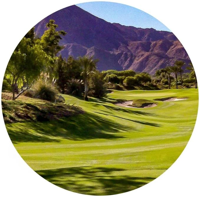 Beautiful Fairway At Indian Wells Golf Course Wall Art for Living Room Bedroom Bathroom Home Decorations Golf Course Canvas Prints Picture Poster Modern Artwork Framed Ready to Hang(18''H x 24''W)