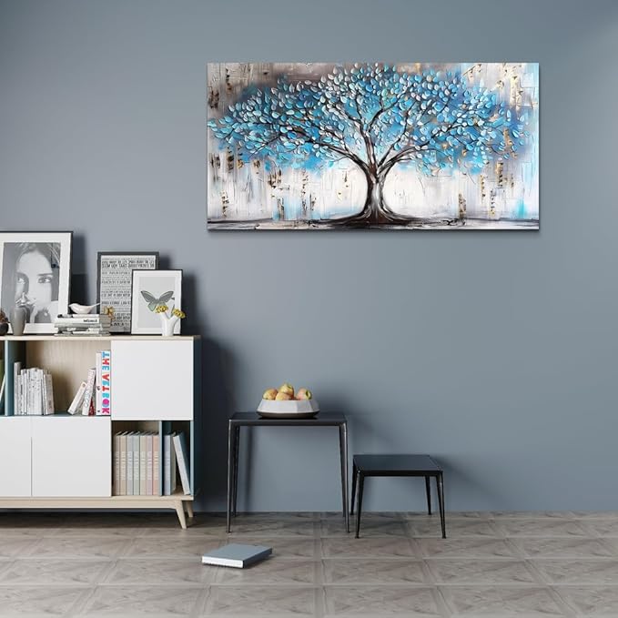 Wapluam Farmhouse Canvas Wall Art - Large Abstract Wall Pictures for Living Room, Bedroom, Office Decor