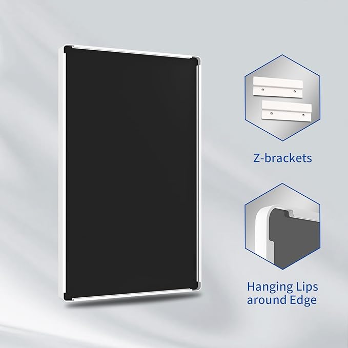 WEER White Bathroom Mirror 60X30 Inch, Rounded Rectangle White Metal Frame Mirror, Matte White Bathroom Vanity Mirror with Tempered Glass, Anti-Rust, Hangs Horizontally or Vertically