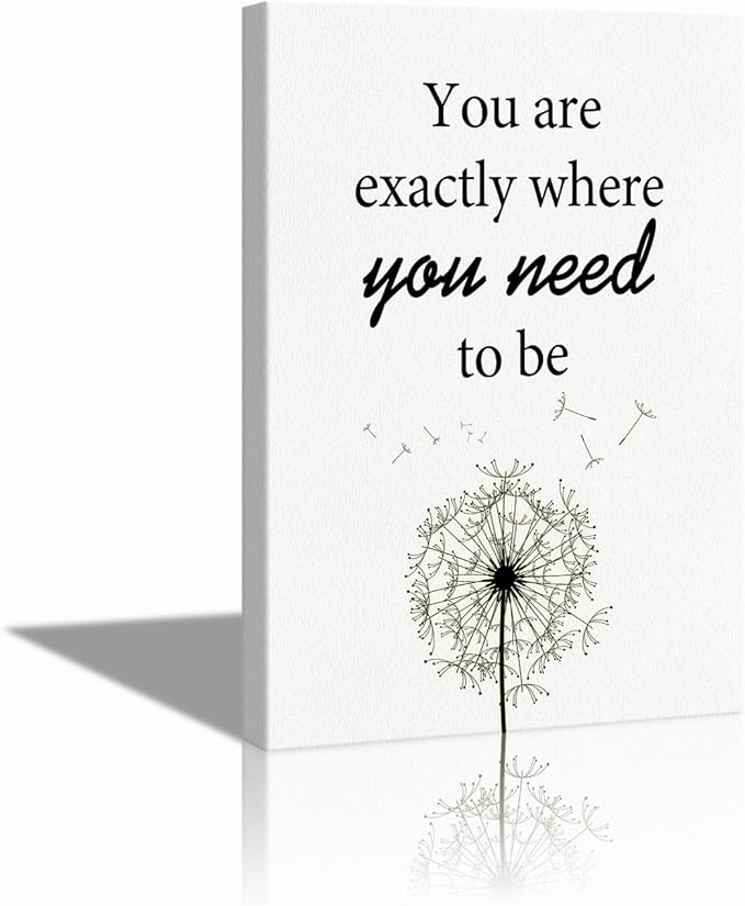 Jumong Motivational Wall Art, Inspirational Sayings Canvas Print, Positive Affirmations Wall Decor Quotes Wall Poster for Office, Living Room Decor, Gallery-Wrapped Canvas Art Set Framed Ready to Hang