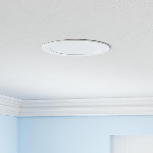 Smart Recessed Lighting 6 Inch RGBCW Color Changing 16W LED Recessed Ceiling Light with Junction Box,1350LM Canless LED Downlight Compatible with Alexa,Dimmable by Bluetooth Control,6 Pack
