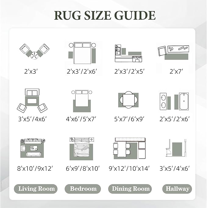 Area Rug for Living Room 10x12: Large Washable Boho Moroccan Rugs Geometric Neutral Rug, Non-Slip Foldable Morden Farmhouse Indoor Floor Carpet for Bedroom Dining Room Home Office(Brown Green,10'x12')