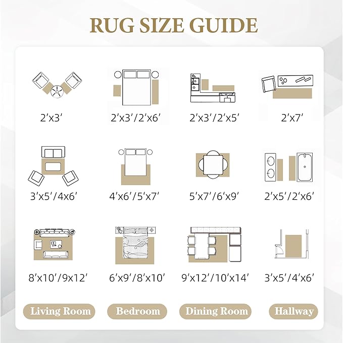 Area Rug 4x6 Geometric Rugs: Washable Boho Moroccan Rug Modern Neutral Stain Resistant Rugs Soft Farmhouse Indoor Floor Carpet for Living Room Bedroom Dining Table Nursery(Beige,4X6)