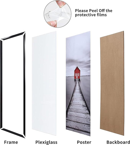 ELSKER&HOME 8x10 Picture Frame,Black Picture Frame Set of 12,Multi Pack 8x10 Frame for Wall & Tabletop Mounting in Horizontal or Vertical Format