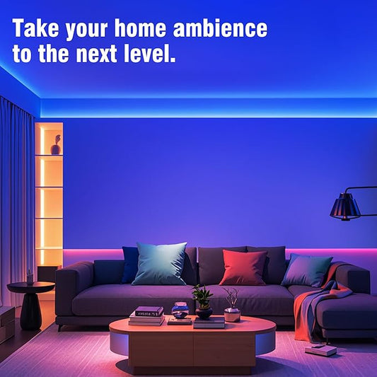 VOLIVO 100ft Led Strip Lights for Bedroom, Color Changing Led Light Strips Kit with Bluetooth App Control and IR Remote, RGB Music Sync Lighting for Room, Home Decor