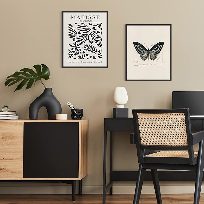 Habseligkeit Butterfly Master Wall Art Prints, Abstract Matisse Wall Art Exhibition Posters, Vintage Wall Art Prints, Retro Room Decor for Aesthetic Bedroom 11x14inch, Unframed