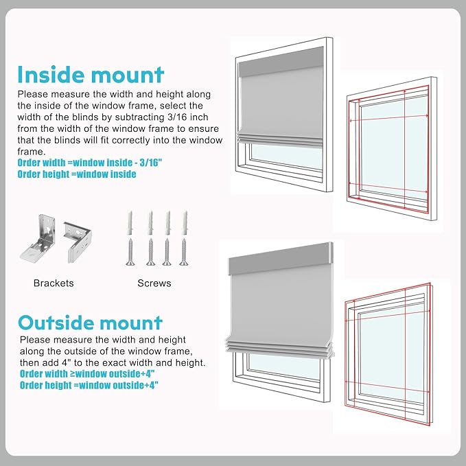 Motorized Bamboo Roman Shades, Motorized Blinds with Remote Compatible with Homekit, Alexa GoogleHome, Smart Wood Woven Shades for Indoor Windows, Customize, Coastal Drift