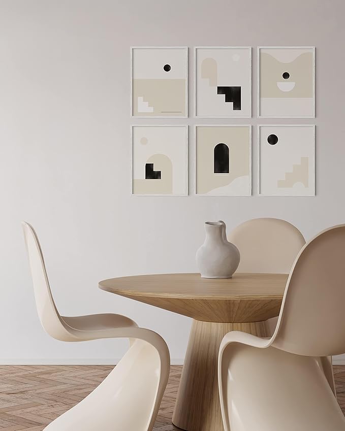 HAUS AND HUES White Oak Wood 12x16 Picture Frames - Set of 9, Contemporary Frames for Posters and Prints