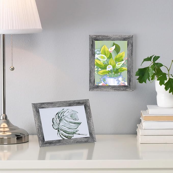 xnlkros 12 pack assorted gallery wall picture frame,rustic farmhouse wood picture frames multiple sizes including 4x6, 5x7, 8x10, 11x14, Ideal for living room hanging or tabletop display,Rustic Black