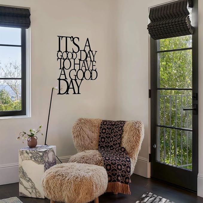 SYDERWE Motivational Metal Wall Art - Inspirational Wall Decor for Office and Living Room, Metal Material, Easy to Hang Gift Idea