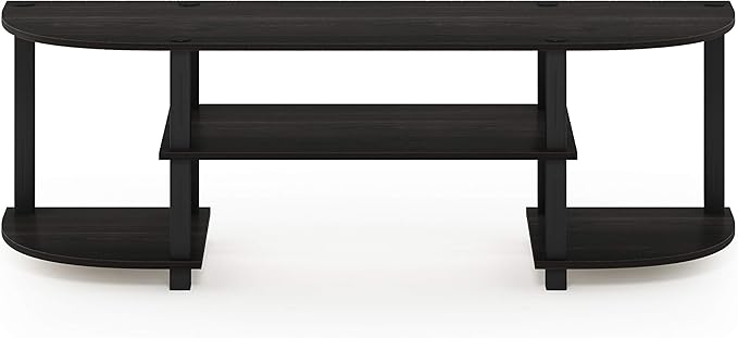 Furinno Turn-S-Tube Wide TV Entertainment Center, Espresso/Black
