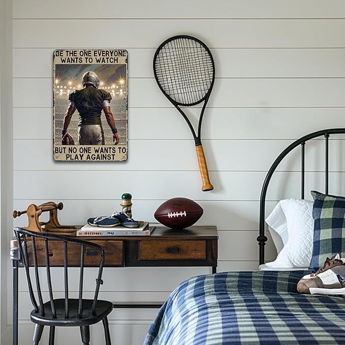 Rugby Sign Be The One Everyone Wants To Watchbut No One Wants To Play Against Tin Sign Plaque Metal Poster 8x12 Inch Wall Decor