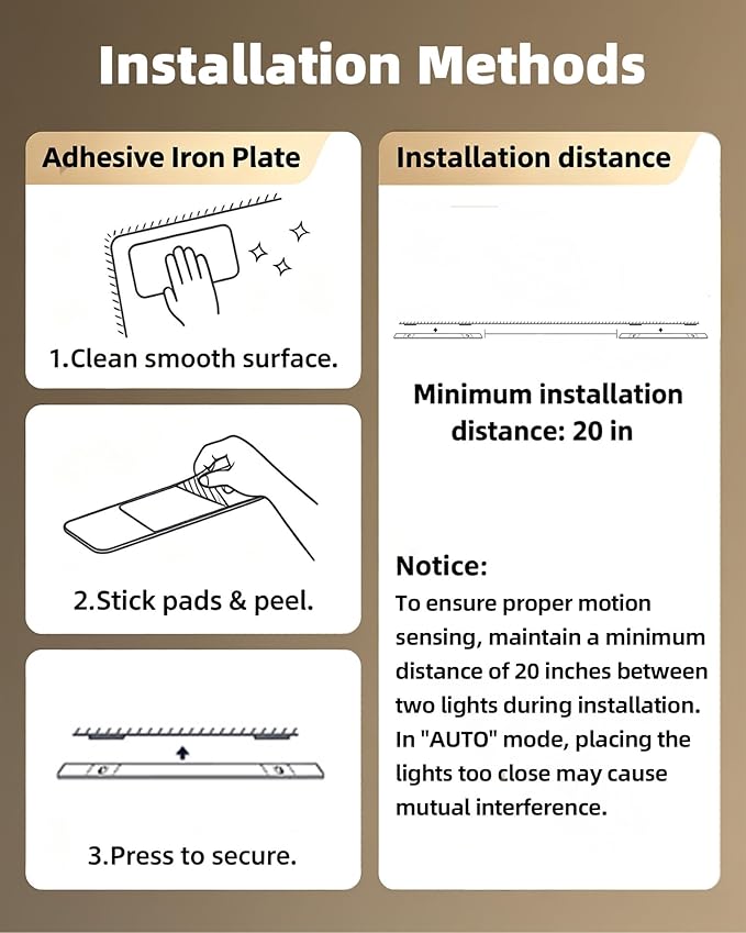 EZVALO Under Cabinet Lights, 14.5'' Motion Sensor Light Indoor Dimmable, 4000mAh Rechargeable Closet Lights 5700K with Remote Control, Wireless Under Counter Light for Kitchen,Cabinet,Bedroom(4Pcs)