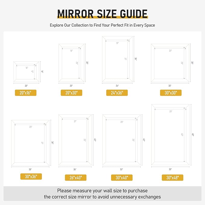 CULER White Wood Wall Mirror for Bathroom,Rectangle 30 x 30 inch Hanging Vanity Mirrors with Wooden Frame for Living Room,Bedroom,Entryway