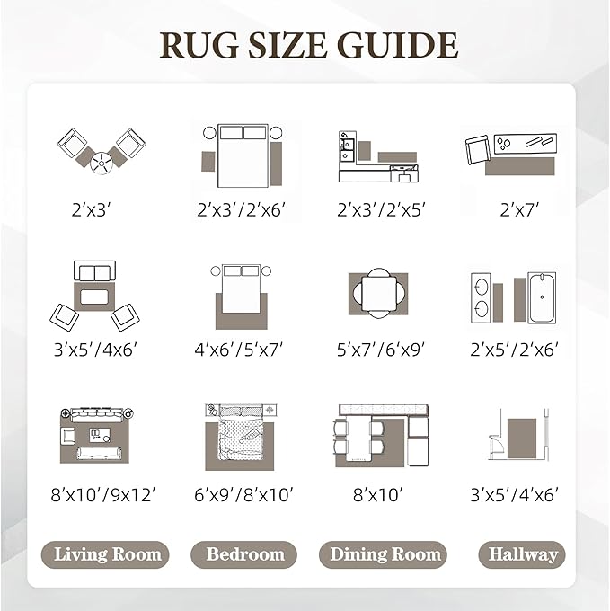 Area Rug 3x5 Geometric Rug: Washable Boho Moroccan Rugs Soft Farmhouse Rug, Modern Neutral Stain Resistant Indoor Floor Carpet for Livingroom Bedroom Dining Table Nursery(Brown,3X5)