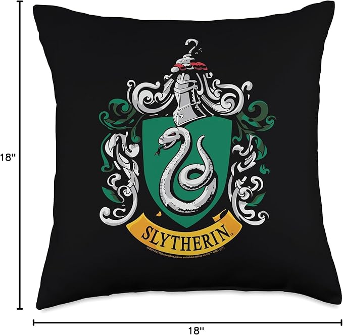 Harry Potter Slytherin House Crest Throw Pillow