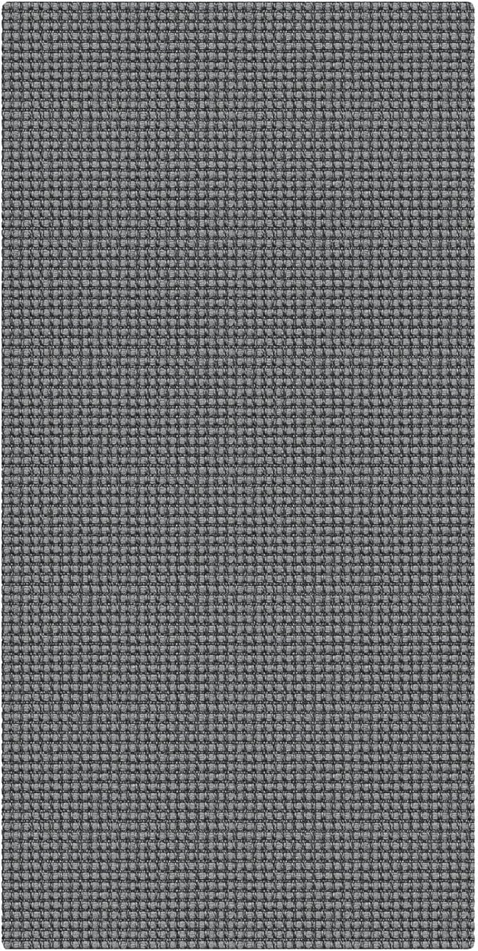 KOZYFLY 2x4 Entry Runner Rug, Small Washable Runners for Entryway, Non Slip Door Mat Indoor Entrance, Front Porch Carpet for Foyer, Kitchen, Bedroom, Bathroom, Grey/Dark Grey