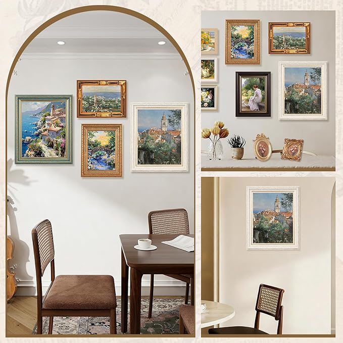 15 Pack Vintage Picture Frames for Wall or Tabletop Display Ornate Vintage Frames Gallery Wall Frame Set Vintage Wall Art for Gallery Bedroom Living Room Antique Photo Frame for Wall Décor