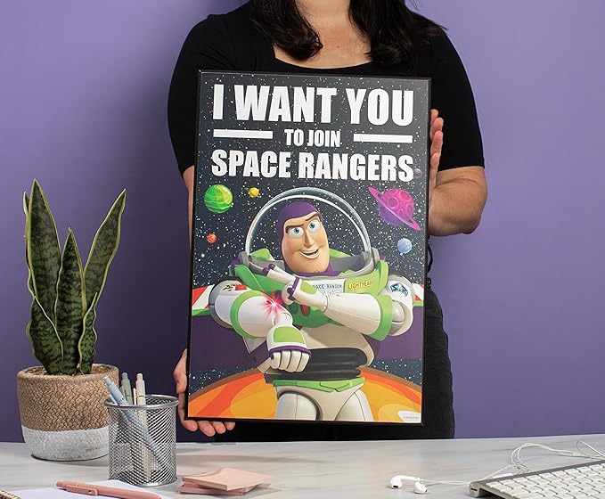 Silver Buffalo Disney Toy Story Buzz Lightyear 13 x 19 Inch Hanging Wood Wall Art