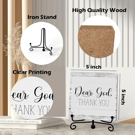 Home Decor, Farmhouse Shelf Decor For Living Room, Boho Aesthetic Table Decorations, Christian Gifts For Women Men, Entryway Tv Stand Fireplace Mantle Coffee Table Decoration (god-14)