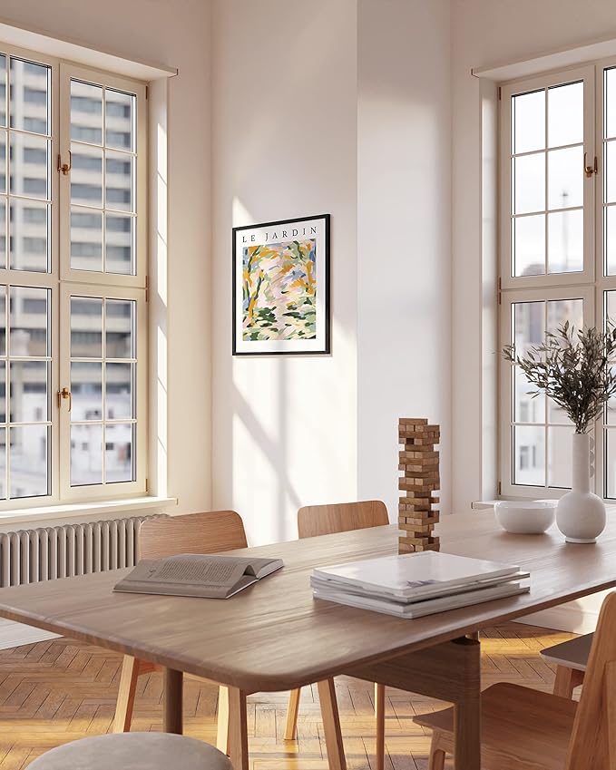HAUS AND HUES 18x24 Black Oak Frame Set of 1 - Wooden Poster Holders for Wall Art