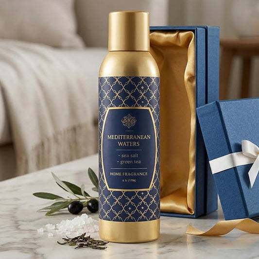 Room Fragrance Air Freshener Spray Concentrated Bathroom, Kitchen, Car, or Office Deodorizer, U.S.- Made by AP Fragrance (Mediterranean Water)