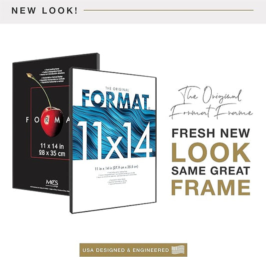 MCS Format Picture Frames, Gallery Wall Frames, Black, 11 x 14, 6-Pack