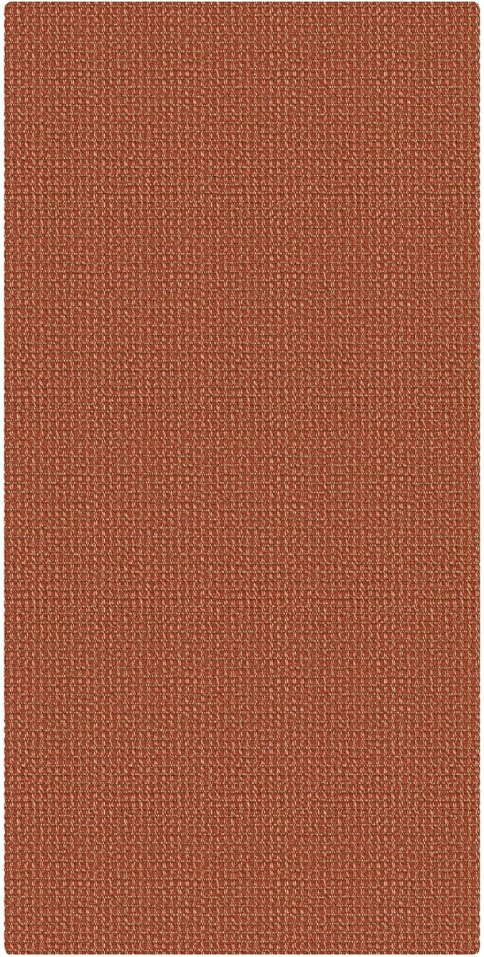 KOZYFLY Orange 2x4 Entry Runner Rug, Small Washable Runners for Entryway, Non Slip Door Mat Indoor Entrance, Front Porch Carpet for Foyer, Kitchen, Bedroom, Bathroom, Burnt Orange/Tan