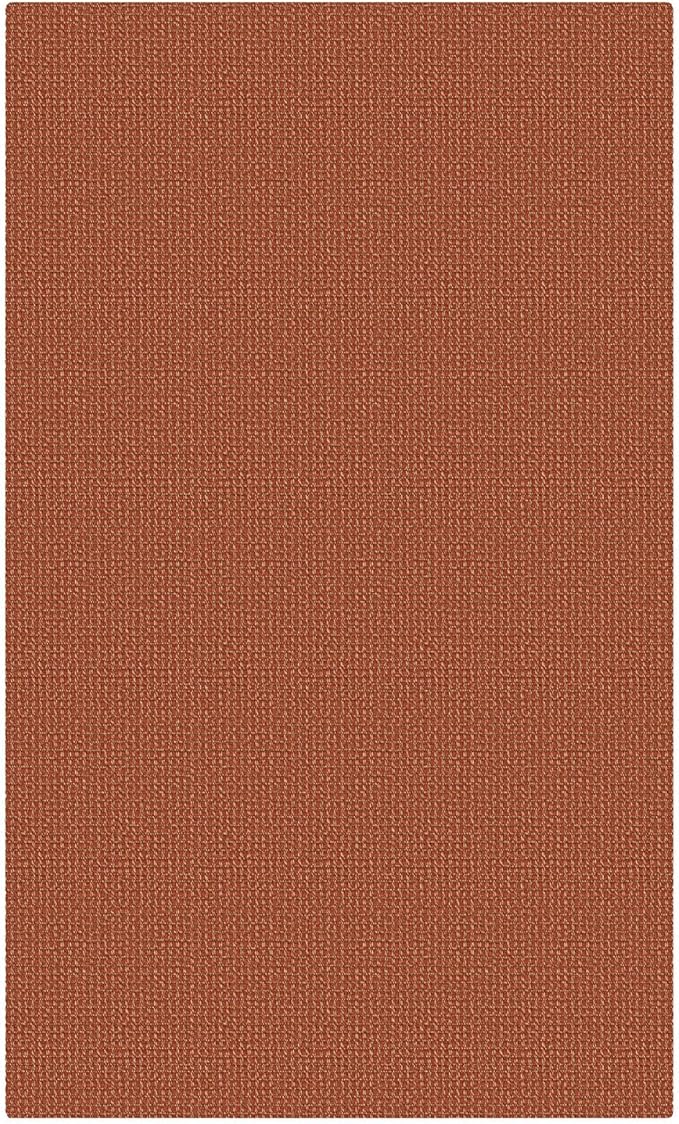 KOZYFLY Rugs for Entryway 3x5 ft Washable Area Rug Non Slip Rubber Backed Entry Rug Woven Indoor Door Mat Cotton Kitchen Rugs for Entryway, Foyer, Backdoor, Burnt Orange/Tan