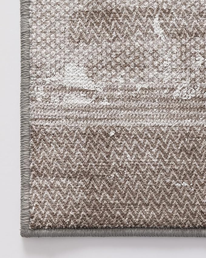 LUMI 2x6 Washable Kitchen Rug for Floor, Non Slip Runner Rugs with Rubber Backing, Low Pile Comfort Area Carpet for Standing, Living Room, Entryway, Laundry, Hallways