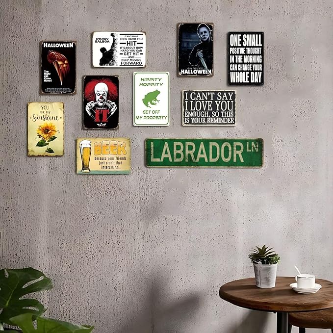 Vintage Signs Labrador Ln Sign Street Sign Retro Metal Sign for Home Bar Coffee Garden Indoor Ourdoor Decor,Aluminium 4x16 Inch