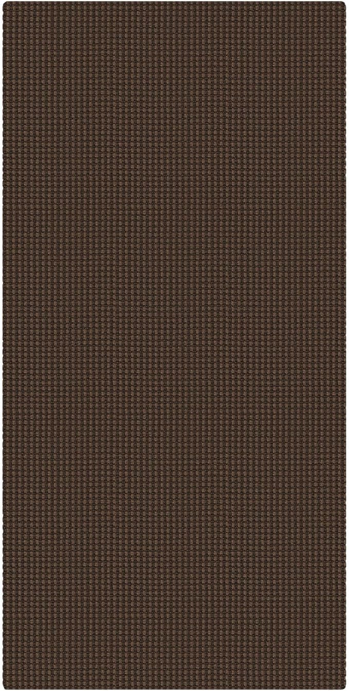 KOZYFLY 2x4 Entry Runner Rug, Small Washable Runners for Entryway, Non Slip Door Mat Indoor Entrance, Front Porch Carpet for Foyer, Kitchen, Bedroom, Bathroom, Brown/Dark Brown
