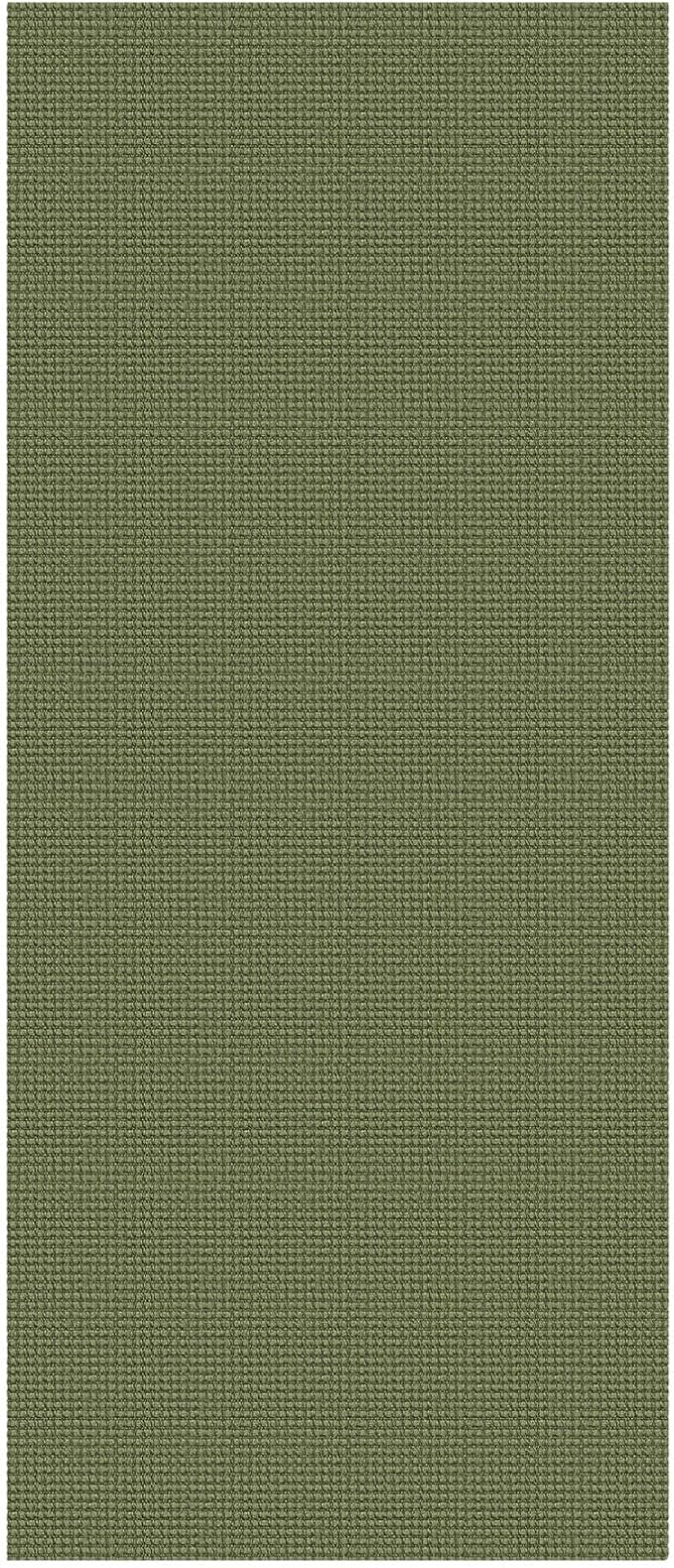 KOZYFLY Woven 3x7 Washable Kitchen Runner Rug, Non Slip Wide Runners for Hallway, Cotton Entryway Runner, Braided Floor Carpet for Entry, Kitchen, Bedside, Hall, Olive Green/Earthy Green