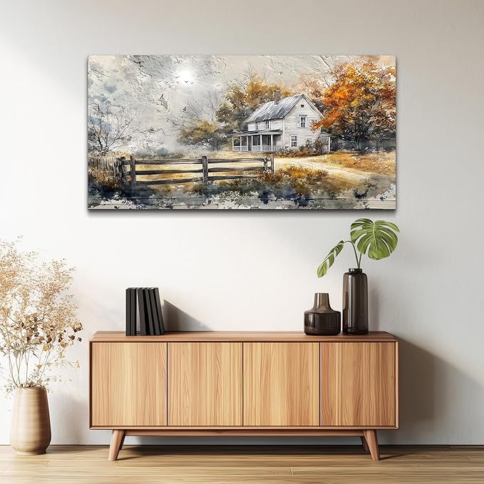 KELIYUAN Wall Decor Large Canvas Painting Wall Art For Bedroom Living Room Decoration Abstract Ink Landscape Painting Art Print Picture Room For office Farmhouse Home Decor Home Aesthetics 30x60 In