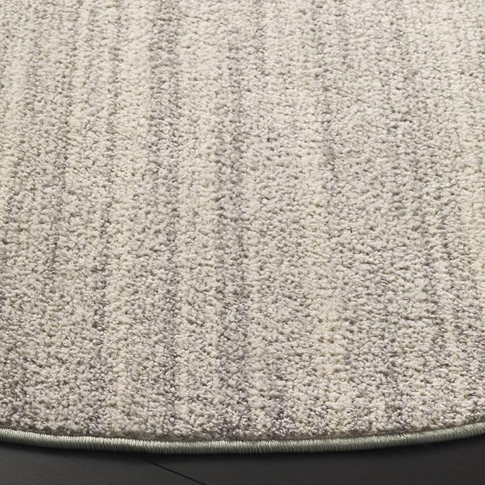 SAFAVIEH Adirondack Collection Area Rug - 6' Round, Sage & Grey, Modern Design, Non-Shedding & Easy Care, Ideal for The Living Room, Dining, Bedroom (ADR183W)