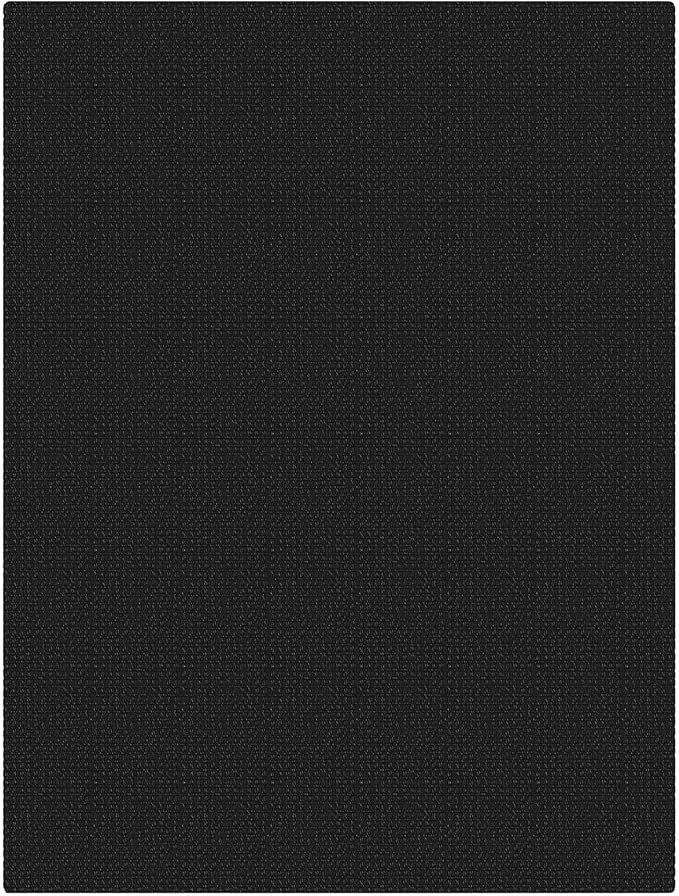 KOZYFLY Black Washable 3x4 Woven Entry Area Rug, Braided Throw Rugs for Entryway, Non Slip Door Mat Indoor Outdoor Entrance, Front Porch Foyer Carpet for Kitchen, mudroom, Bathroom, Black/Dark Grey